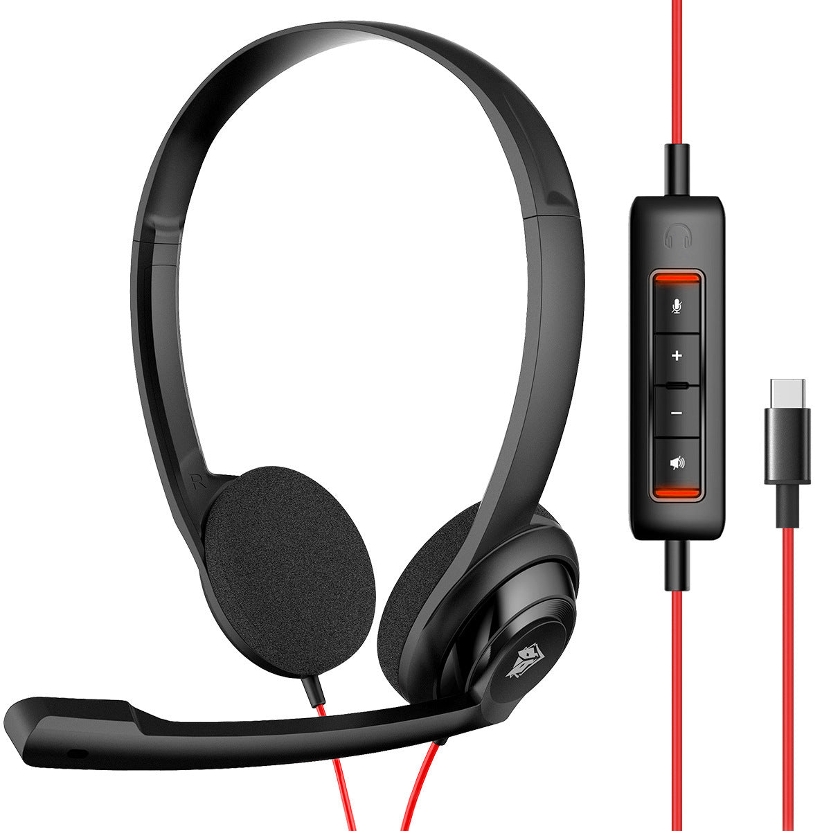 NUBWO HW02 Oreillette téléphonique bilatérale de câble léger