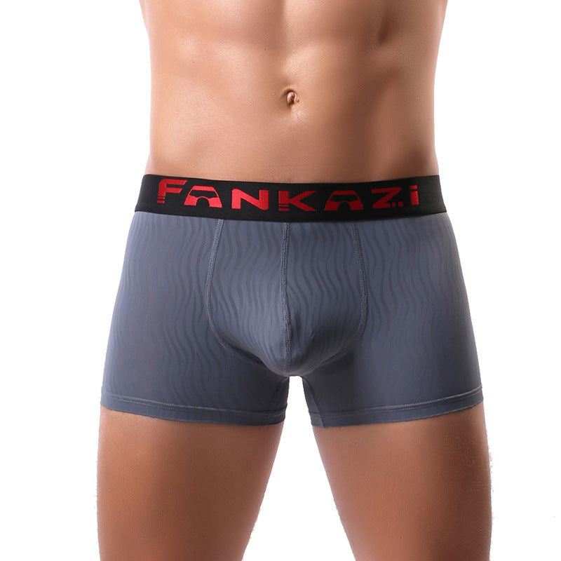 Sous-vêtements pour hommes rayés Boxers respirants et encombrants