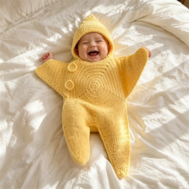 Personalized Knitted Starfish Onesie For Babies