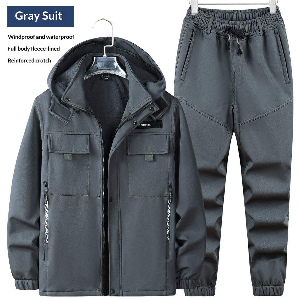 Veste et pantalons d'extérieur en polaire