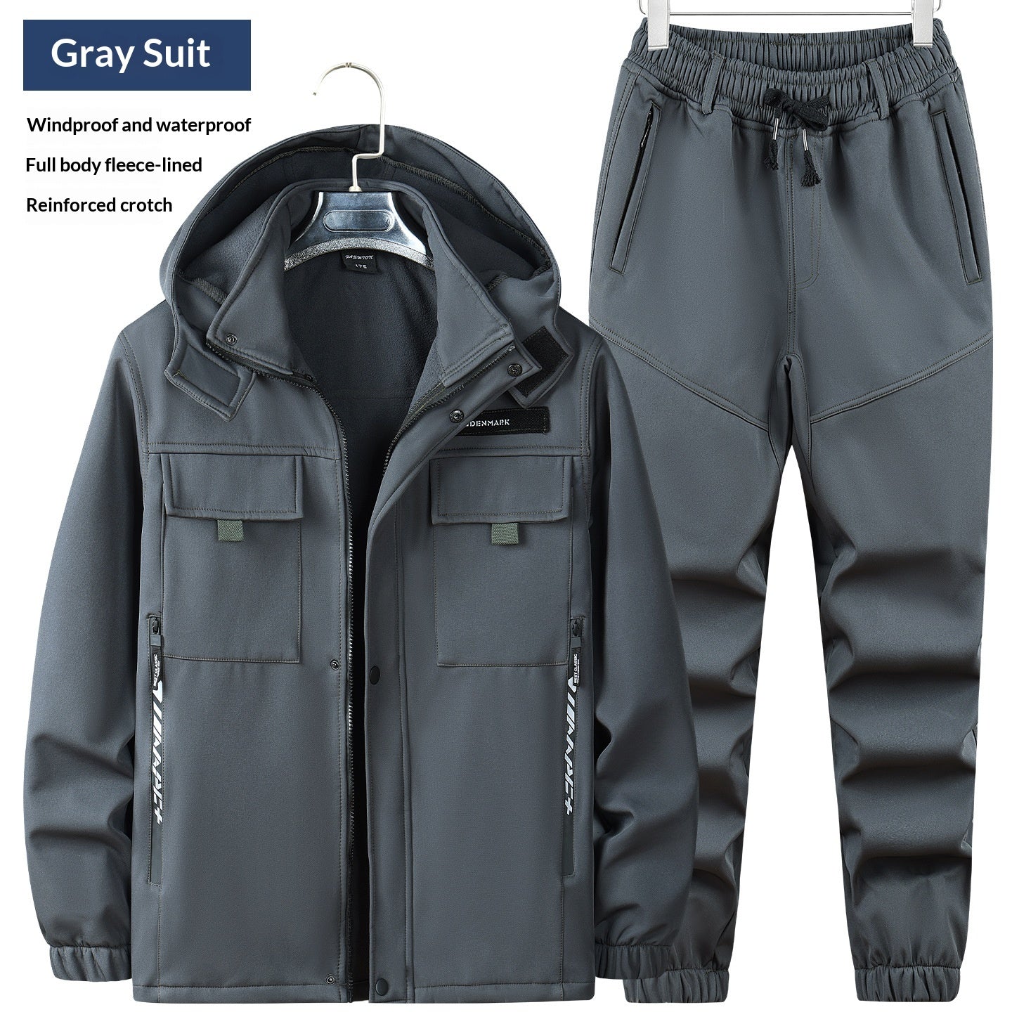 Veste et pantalons d'extérieur en polaire