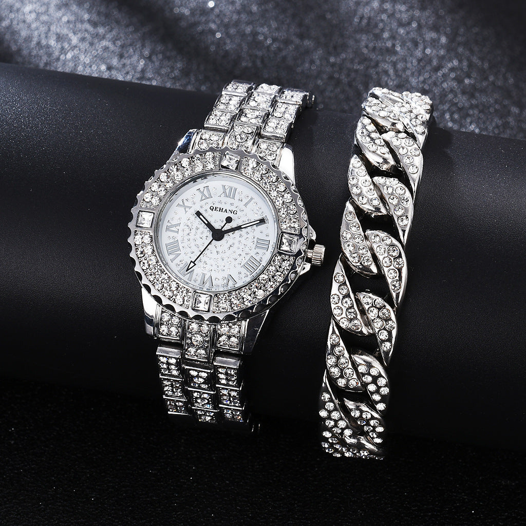 Robe de femme Bracelet Mode Exquise avec Diamond Montre anglaise