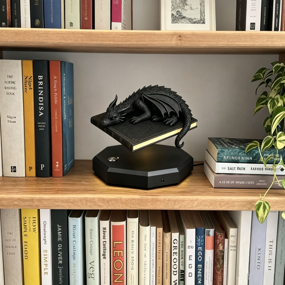 3D magnétique suspension Dragon livre lampe décoration de bureau