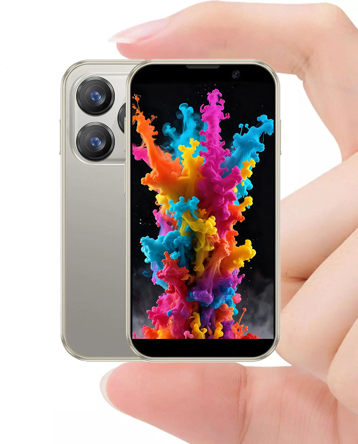 Mini Téléphone Débloqué Le plus petit monde 3.0en HD écran tactile Mini Smartphone Android 8.1Comp