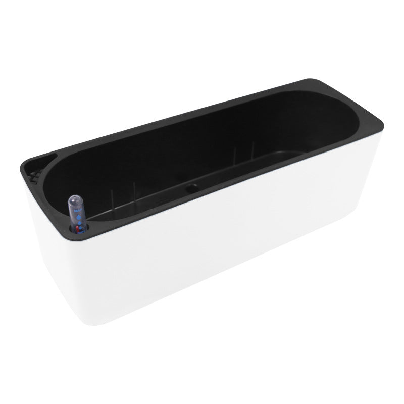 Pot à fleurs en plastique rectangulaire auto-arrosage
