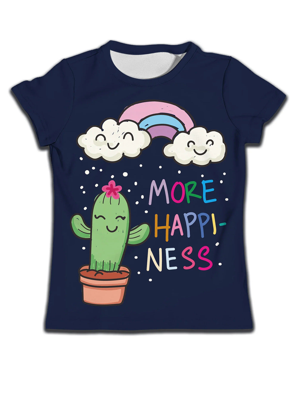 Enfants T-shirt garçon Vêtements Casual Soft T-shirt mignon Cat dessin animé