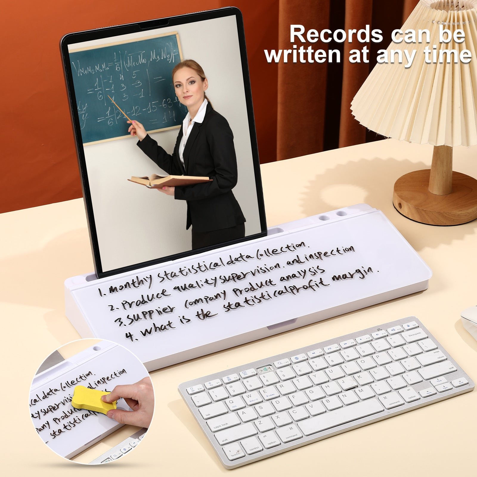 Tablette de stockage de tableau blanc de bureau