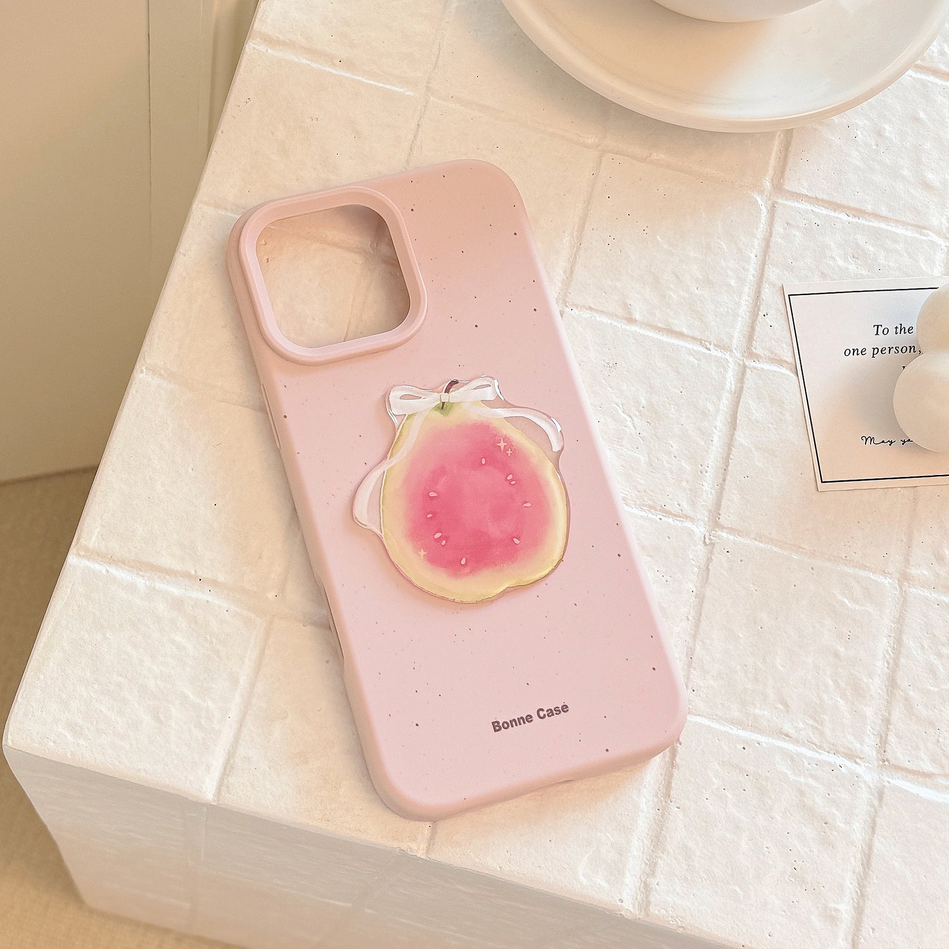 Étui de téléphone à fruits en trois dimensions Silicone Niche