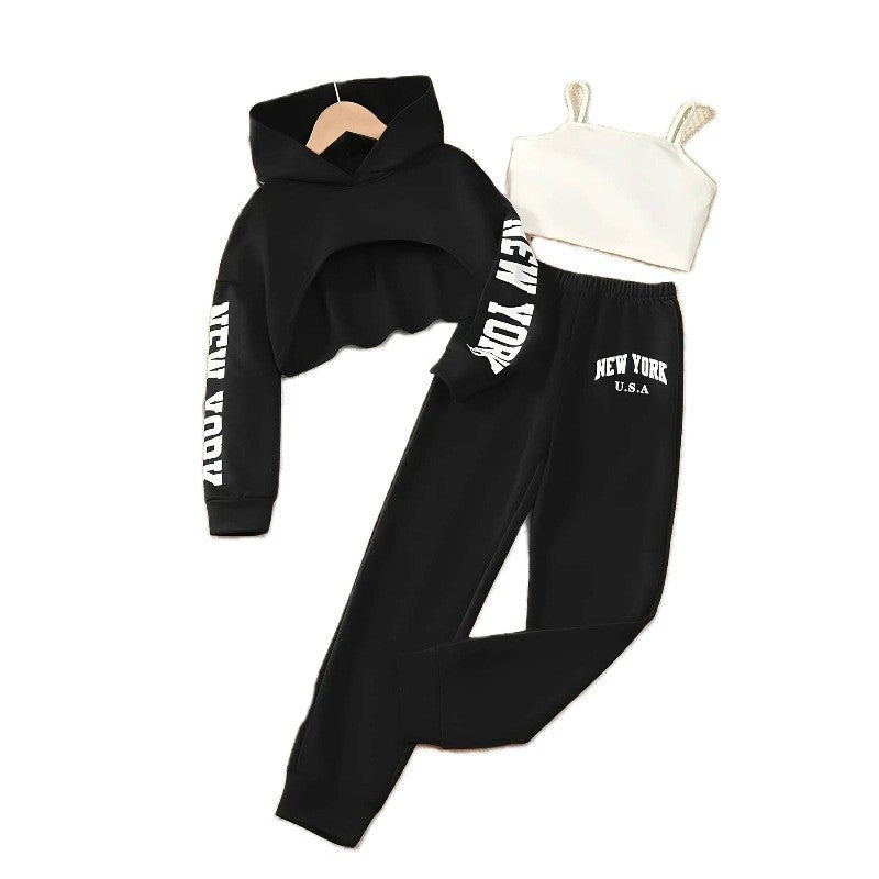 Commerce extérieur Instagram-style Springfall Mode Ensemble de trois pièces pour les filles