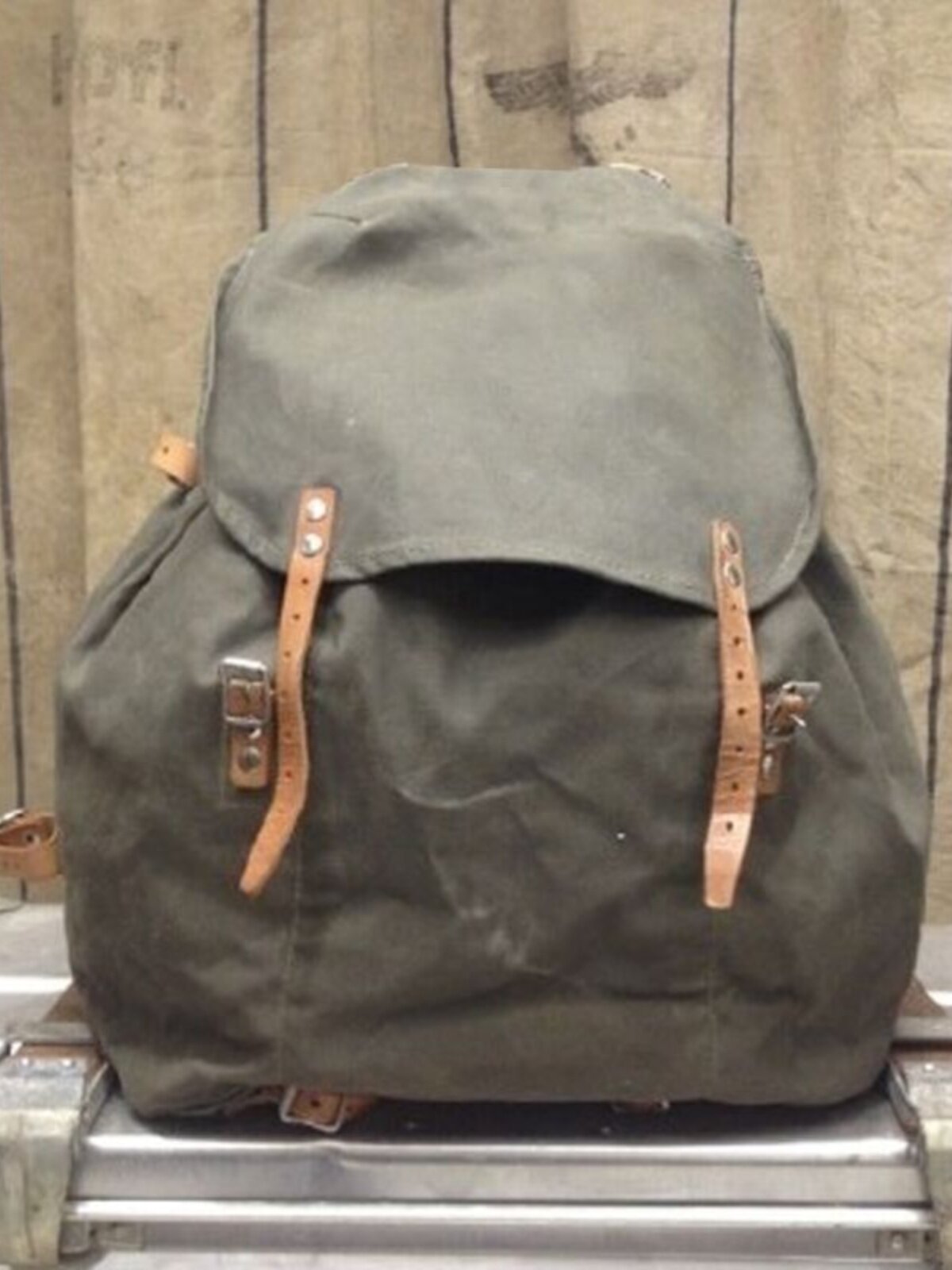Sac à dos retro en toile de grande capacité