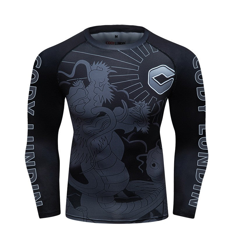 Costume de fitness de course élastique respirant pour hommes