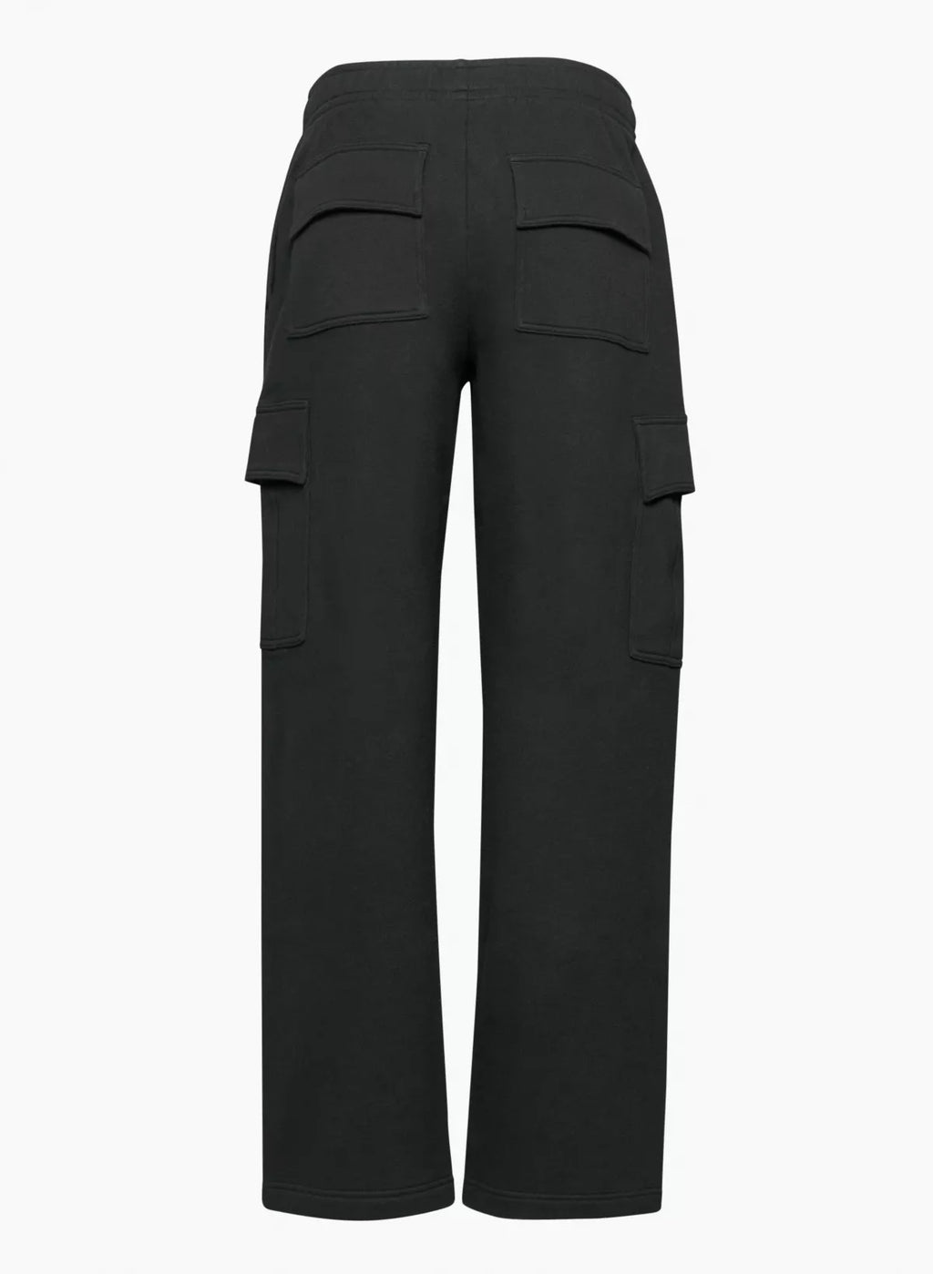 Pantalon de longueur de cheville large élastique taille haute