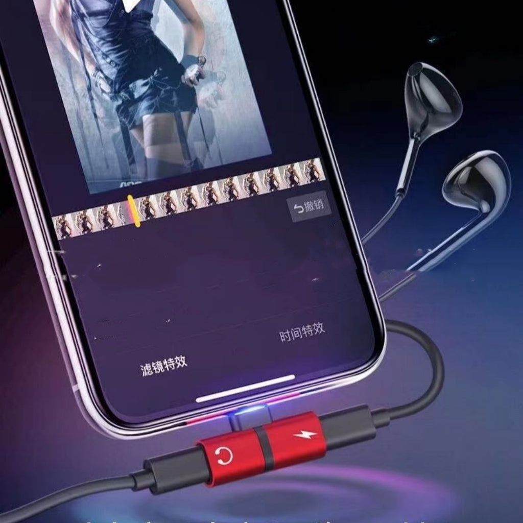 Adaptateur audio 2-en-1 pour téléphone mobile simple