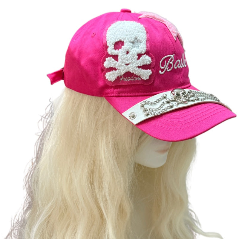 Millennial Chic Vintage Rose-rouge Casquette de baseball