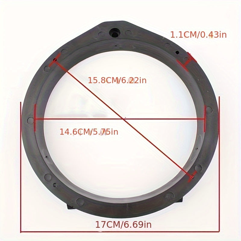 Plaques d'adaptateur pour haut-parleur de voiture de 2 pièces 6.5