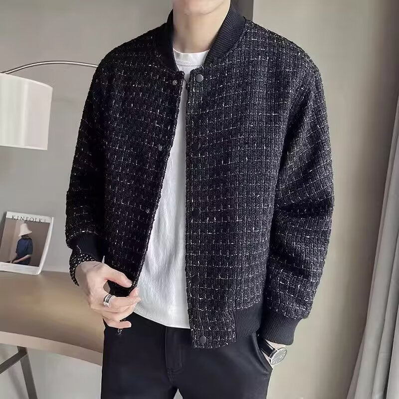 Beau Edgy Lapel Veste pour hommes qui allume la tête sur la rue