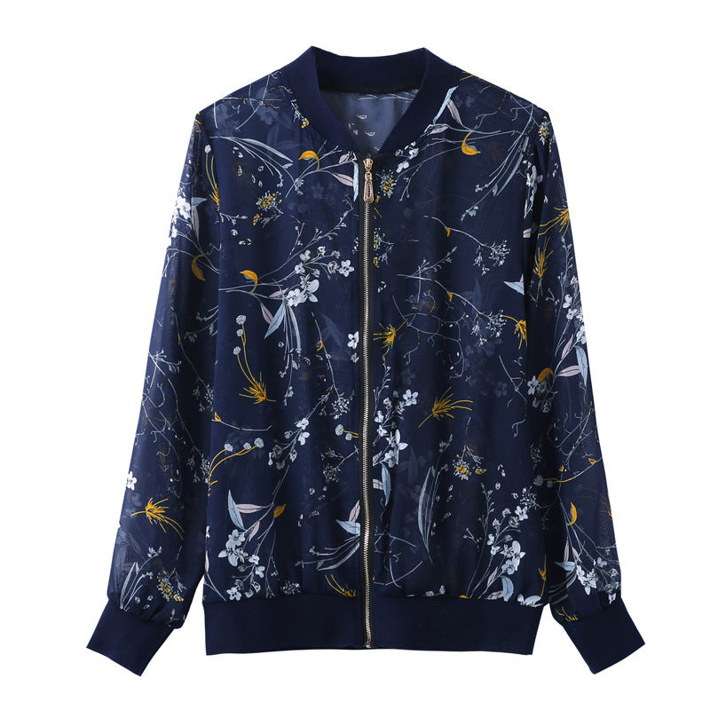 Manteau Zip-up Veste de baseball légère Femmes Vêtements de dessus