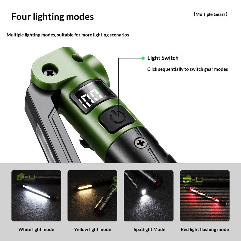 Portable pliable Multi Fonctionnel Car réparation Lampe de travail avec capacité de charge