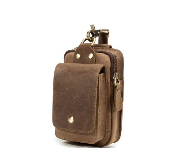 Retro Top Layer Phone Bag