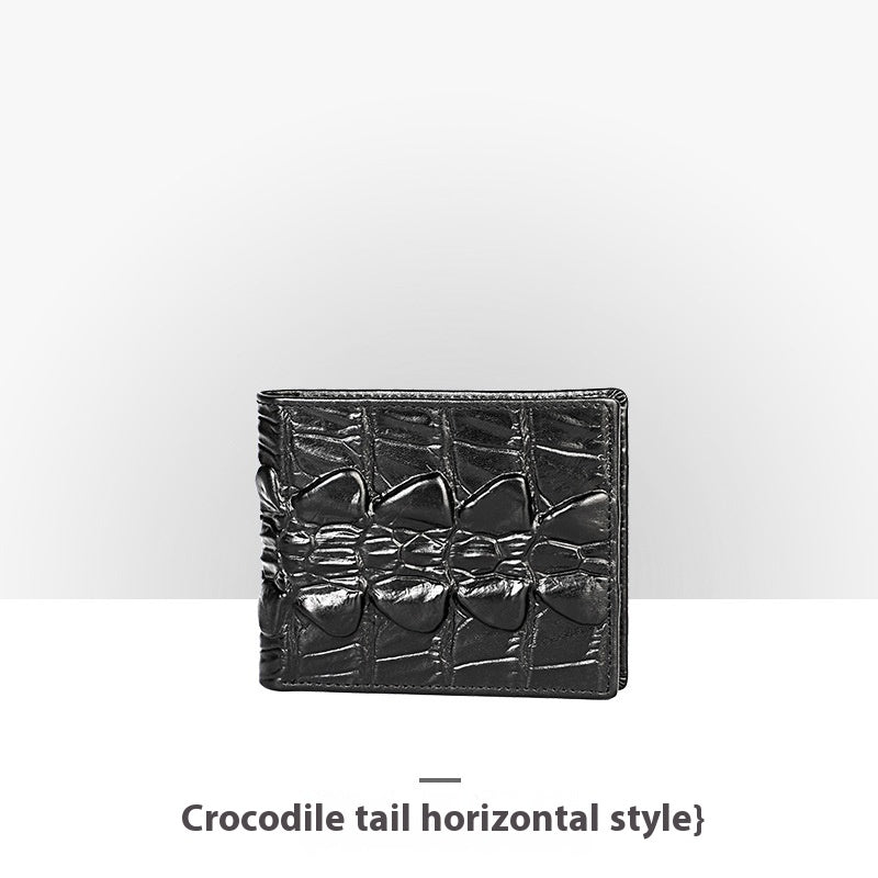 Porte-monnaie en cuir embossé pour homme
