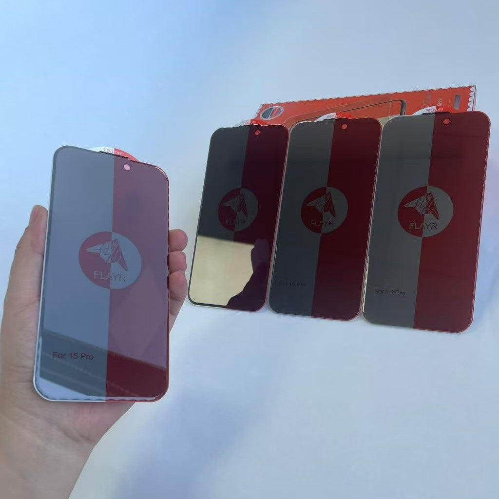 Protecteur d'écran en verre trempé transparent avec haute définition et protection de la vie privée