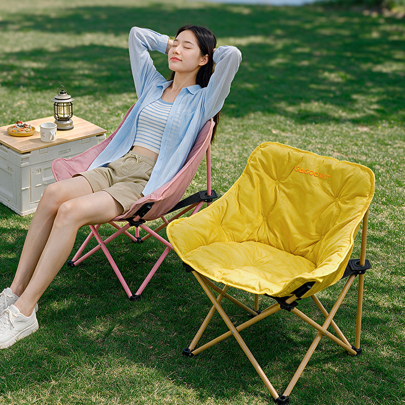 Chaise Moon rembourrée portable