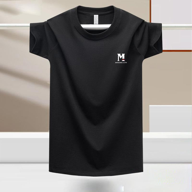 Chemise pour hommes en soie glacée à manches courtes pour hommes