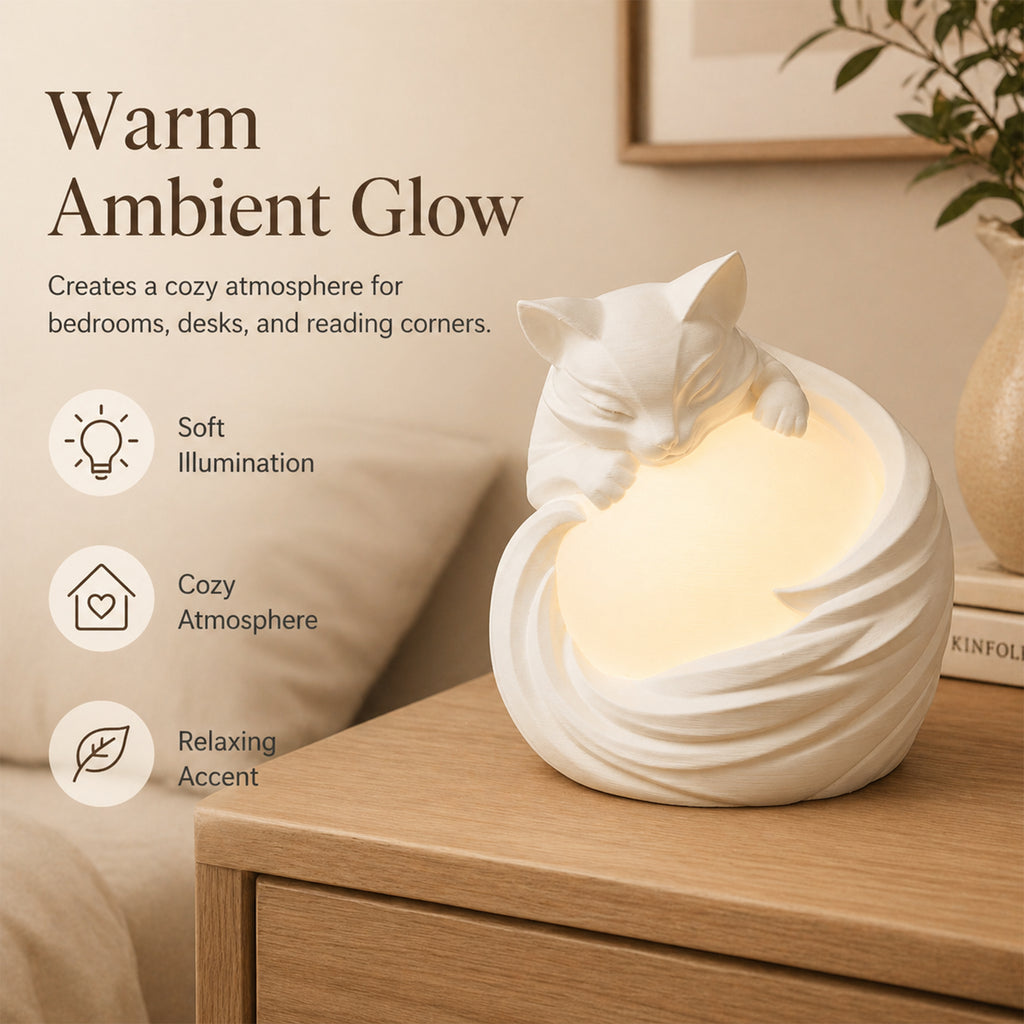 Lampe de table 3D Imprimée pour Chat Ambient