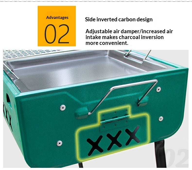 Les gens utilisent Camping Charcoal Barbecue Fours.