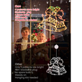 4 Packs Décorations de fenêtre de Noël