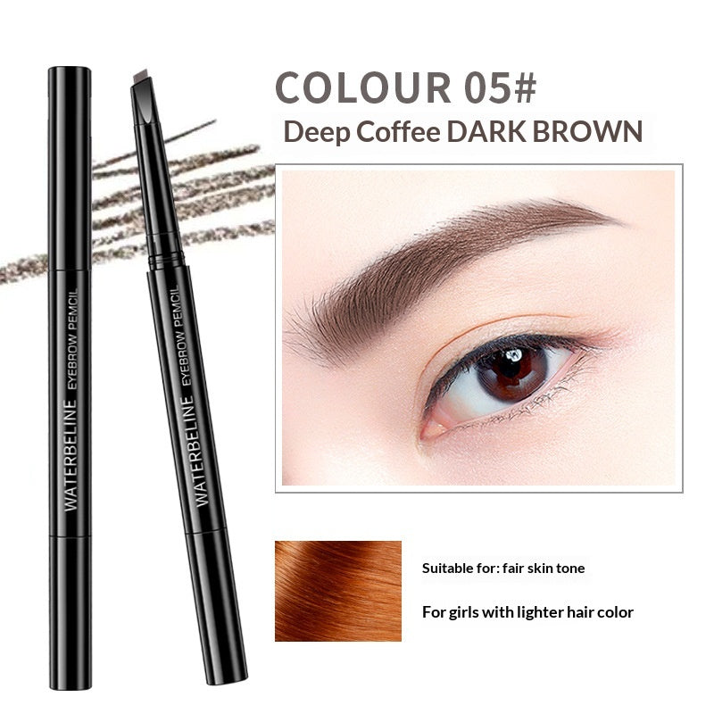 Crayon de sourcils étanche à double tête 3D multi-effets Lian