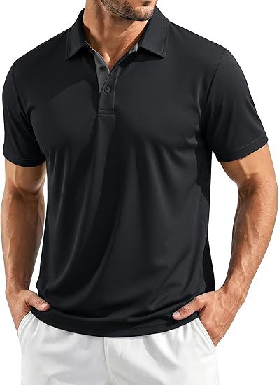 T-shirt Homme sans couture Breathable Quick-Drying Business Lapel
