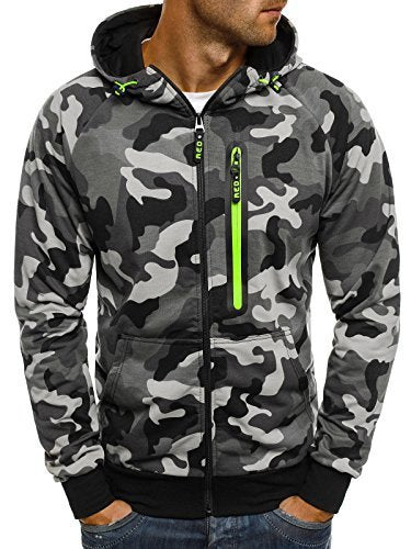 Veste de sweat à capuche casual pour hommes