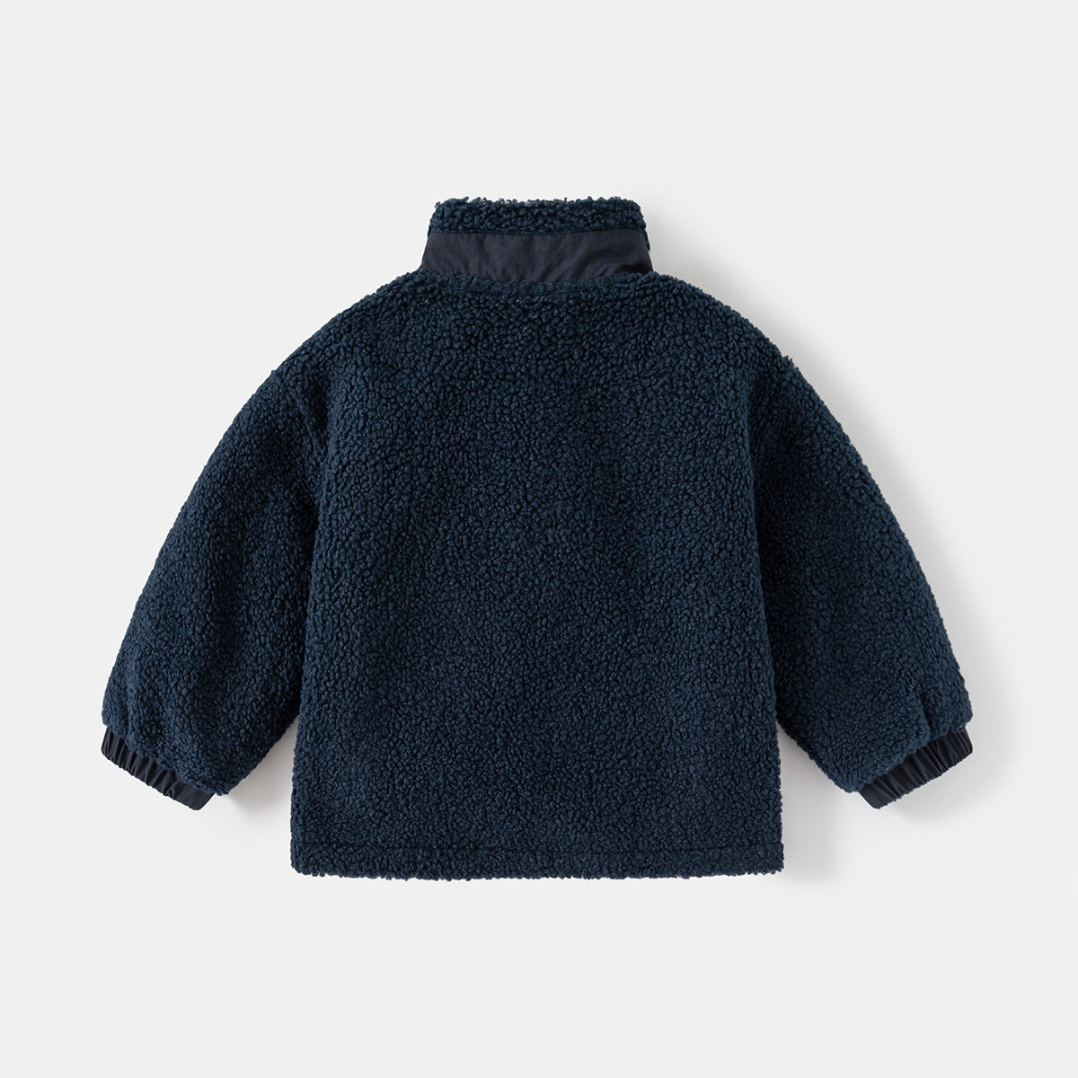 Manteau épaissie Baby Fliece Stand Collier Top de couture