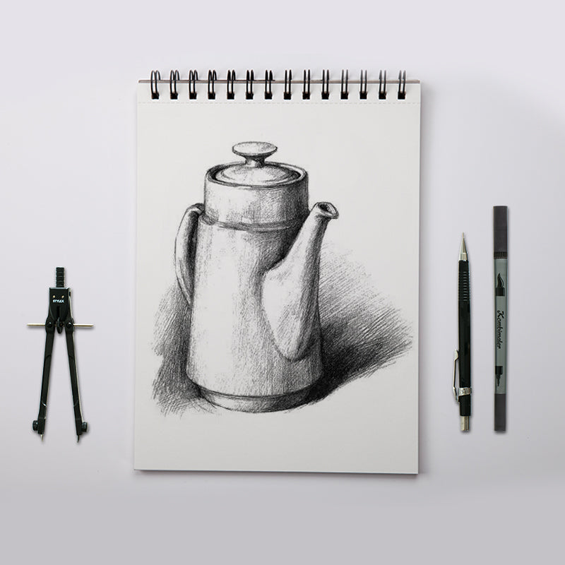 Couleur Lead Livre Blank Flip Vertical Turn Colle de bobine Livre de dessin