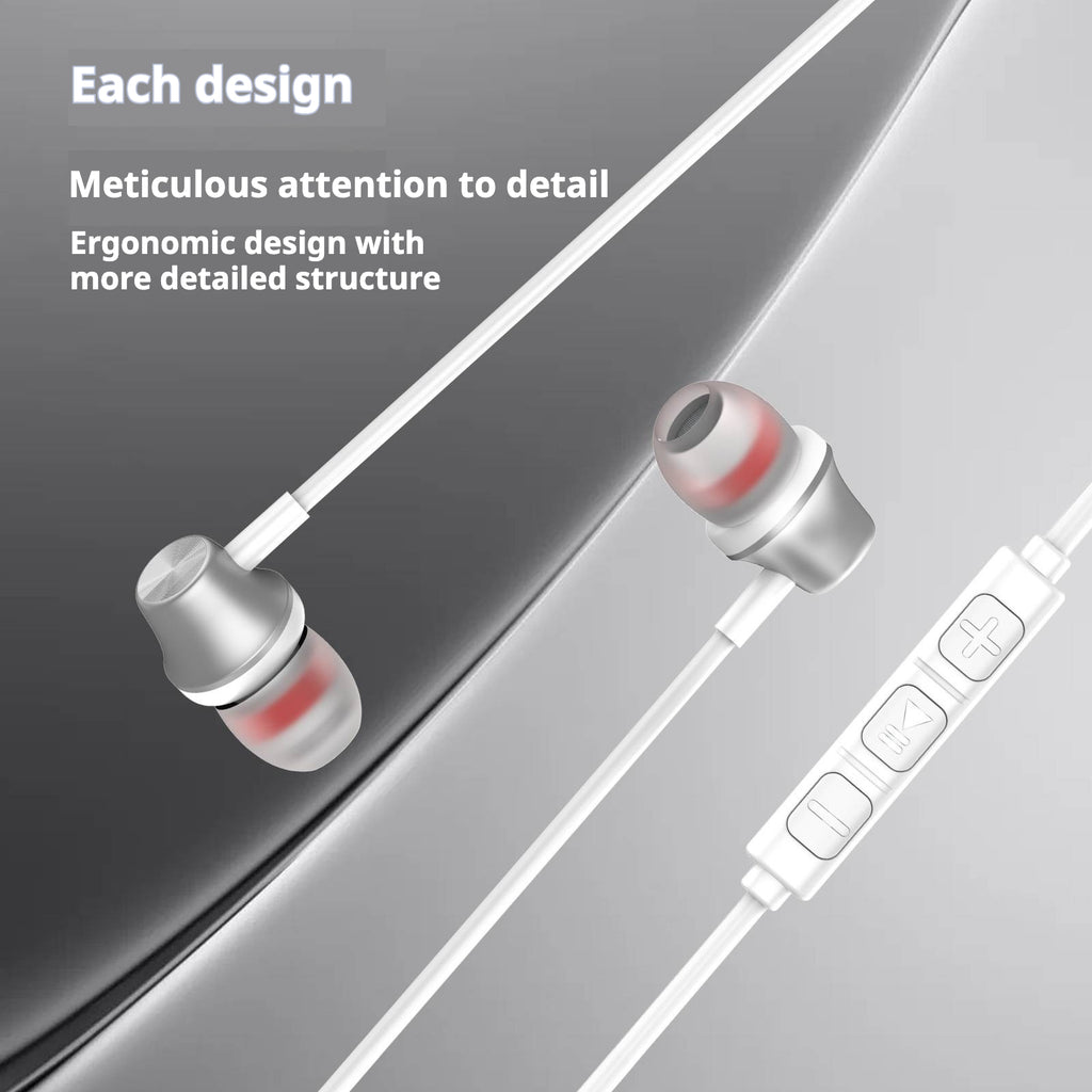 KP-236 casques filaires dans l'oreille Best-seller USB-C universel pour téléphones PC basse lourde haute