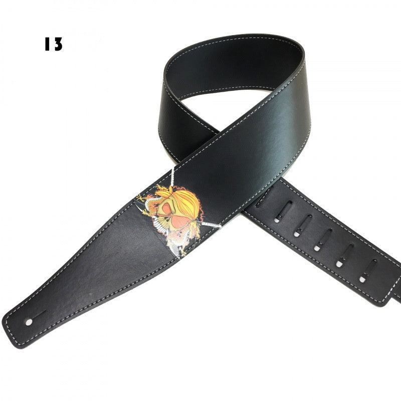 Couleur Impression Folk Guitar Strap Accessoires instrument de musique