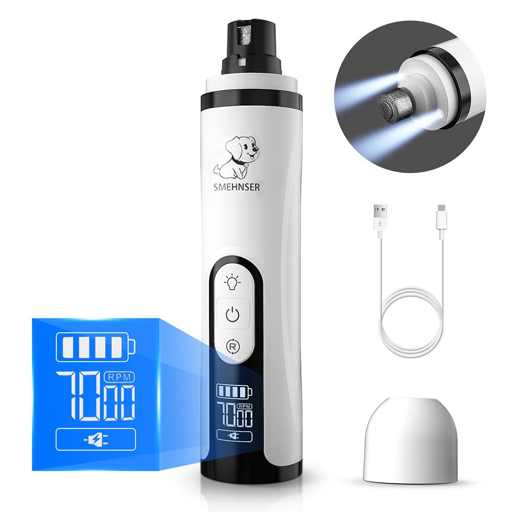 Piercing automatique des ongles Pet 3 vitesses LED électrique