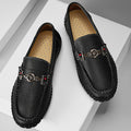 Chaussures plates casual grandes tailles pour hommes avec dessus de cowhide