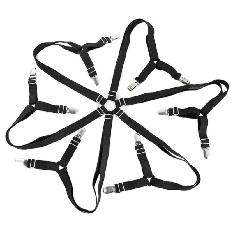 Support de feuille Couverture de lit Non-dérapant Grip fixe à six côtés