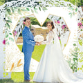 Cutout de coeur de mariage 200 X 180 Cm Arche de mariage avec 2 ciseaux Feuille de lit avec coeur Weddin