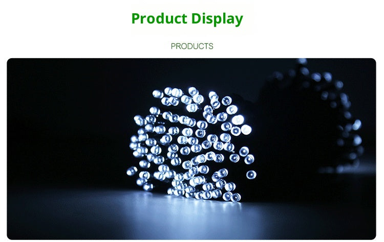 Solar Outdoor LED Couleur Light String Outdoor Rainproof