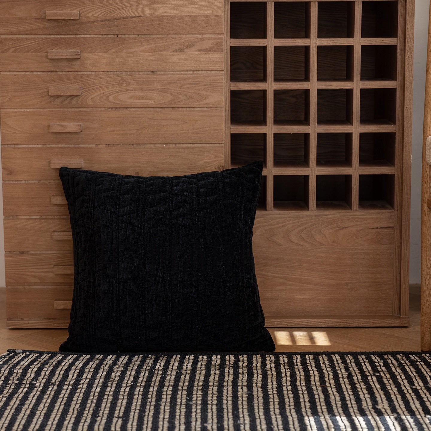 Canapé américain de style Yarn-dyed housse de dossier avec épais lombaire oreiller
