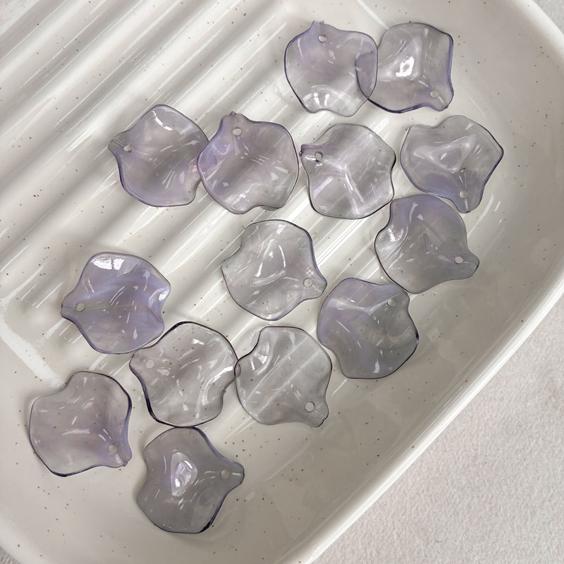 Pendentifs à double couleur en acrylique Lotus