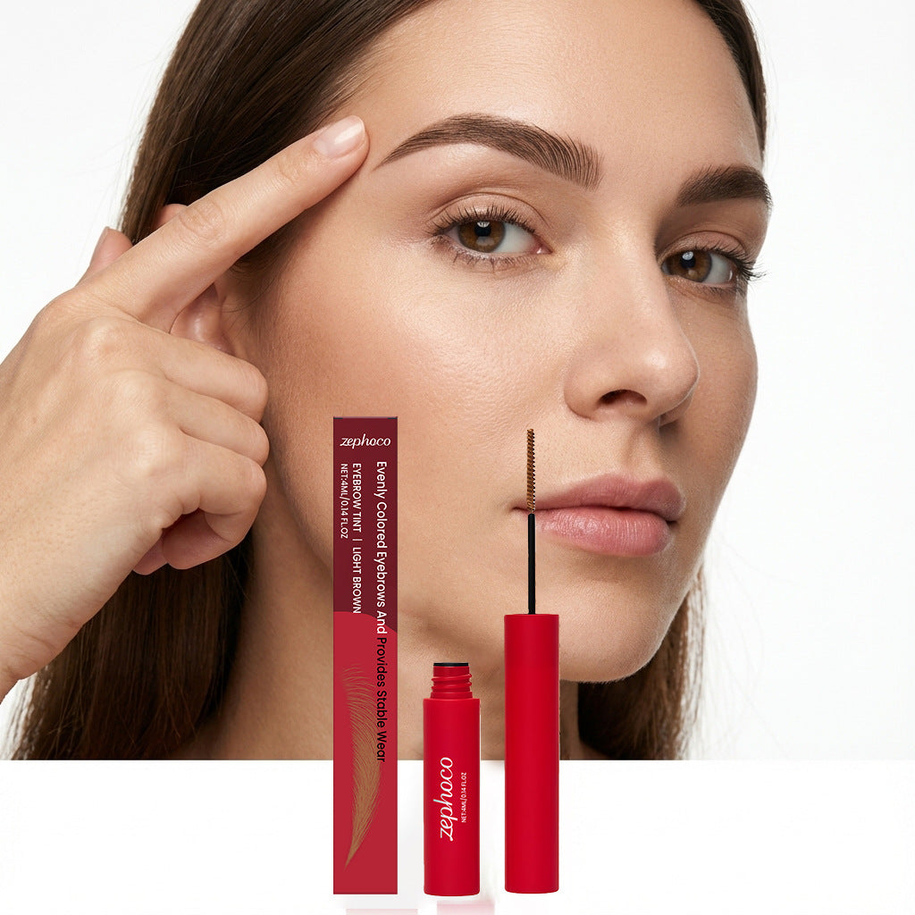 Teinture de sourcils à sourcils imprégnée de rouge