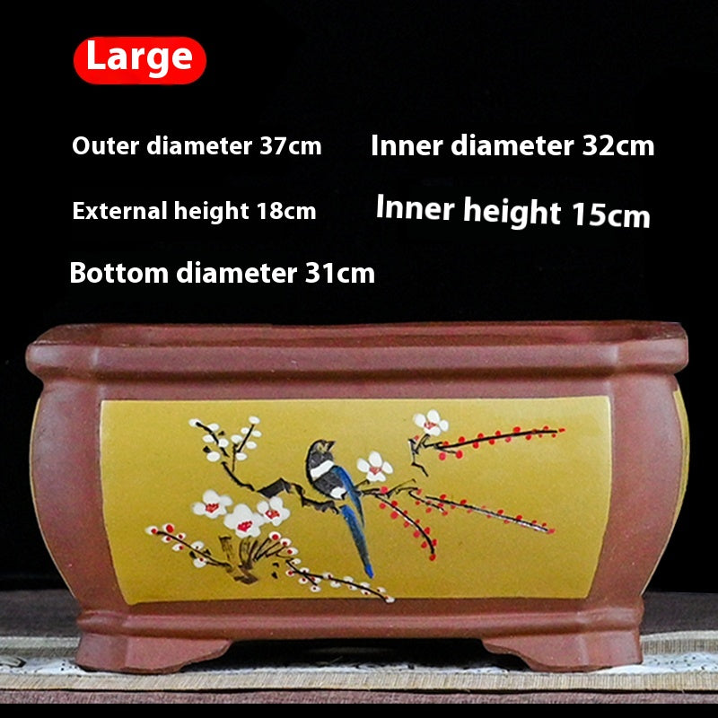Pot de fleurs de sable violet Pot de plantes de jardin Bonsai