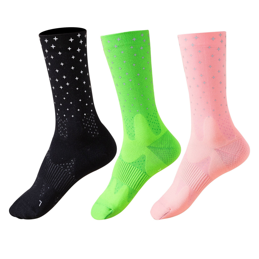 Chaussettes de course réfléchissantes résistantes à l'usure