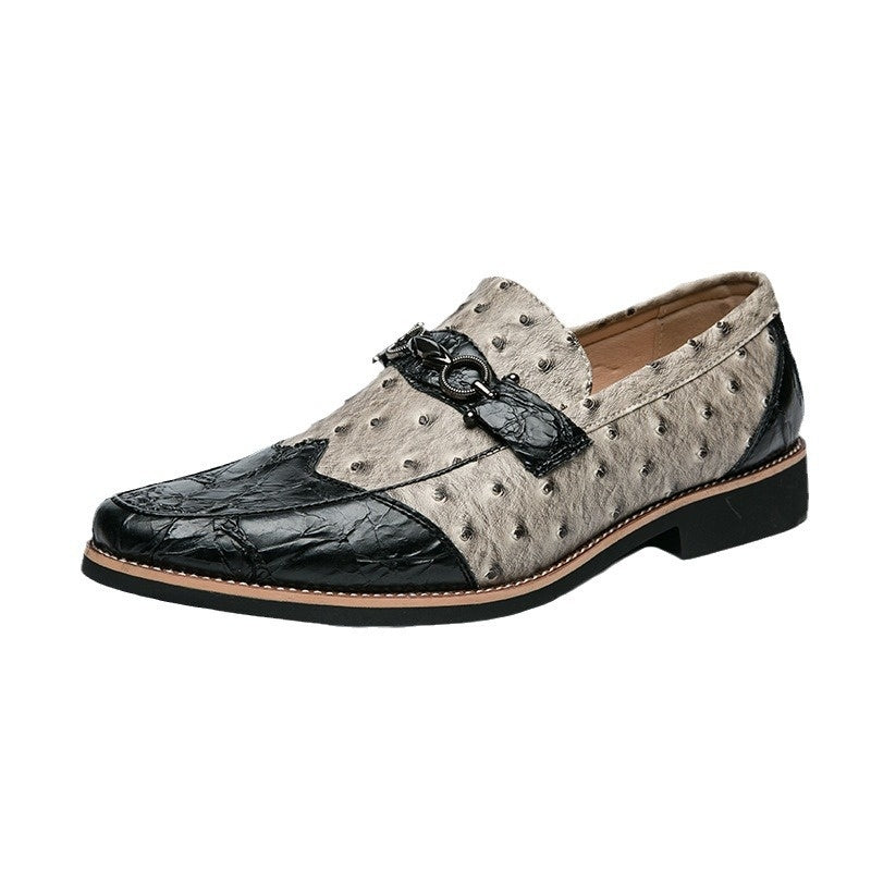 Chaussures en cuir casual homme avec un motif