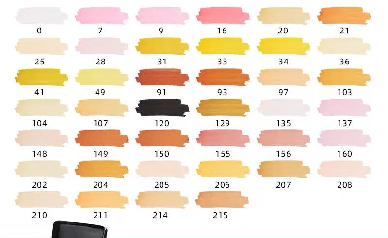 Double-tête alcool huileux couleur Animation stylo de peinture pour les étudiants professionnels d'art