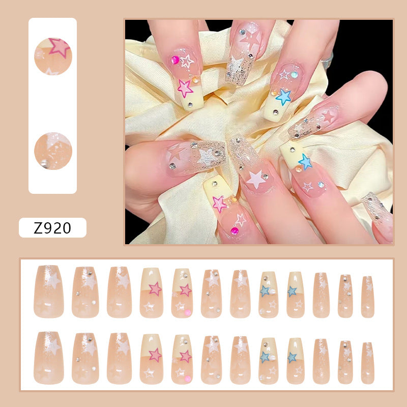 Stickers Nail Cristal Detachable 24 Pièces